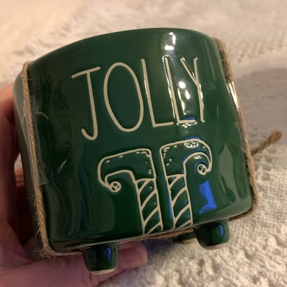 RAE DUNN Christmas Holiday decor candy nuts dish jelly jars GIFT or hostess - Picture 4 of 7